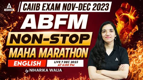 Caiib Nov Dec Caiib Abfm English Medium Non Stop Maha Marathon