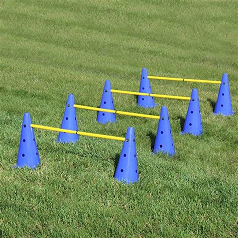 Adjustable Soccer Training Kit Speed Flexible Hurdles Agility Cone