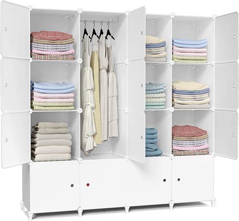 Homidec Cube Storage Organizer Heavy Duty Portable Closet Wardrobe