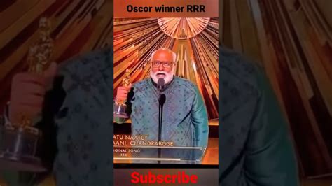 Natu Natu Rrr Oscar Winning Moment 👏 Youtube