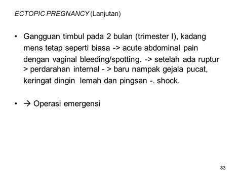 Internal Bleeding From Ectopic Pregnancy