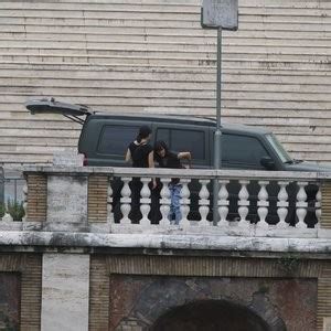 Rocio Munoz Morales Flashes Her Tits During A Photoshoot In Rome Photos Leaked Nudes