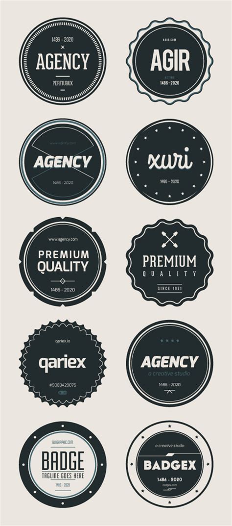 Psd Badges Vintage Retro Style Graphic Design Junction