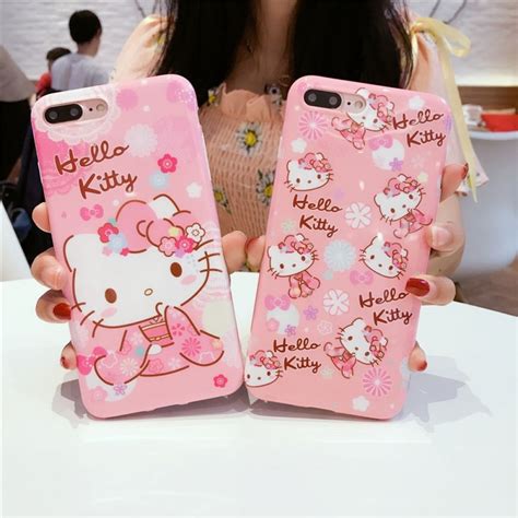 Pink Cute Hello Kitty Iphone Case Iphone Cases For Iphone X Xs Max Xr 6 6s 7 8 Plus Free