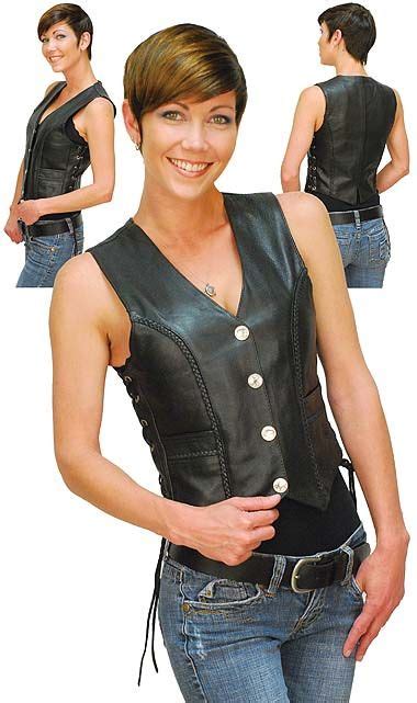 Premium Naked Leather Vest For Women Leather Waistcoat Leather Vest