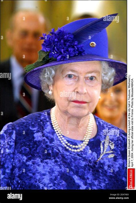 Britain S Queen Elizabeth II During A Lunch At The City Hall In