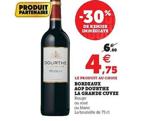 Promo Bordeaux Aop Dourthe La Grande Cuvée chez Super U iCatalogue fr