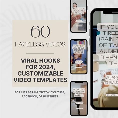 Viral Hooks For Faceless Marketing Reels Template Tiktok