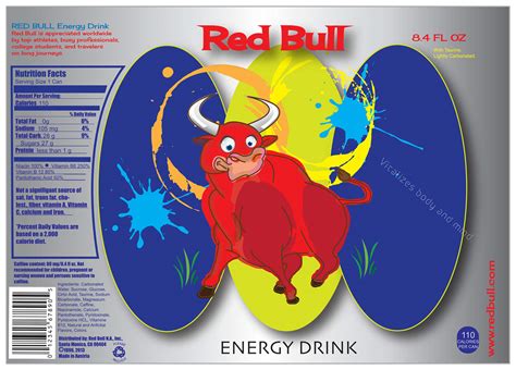 Red Bull Label Re-design on Behance