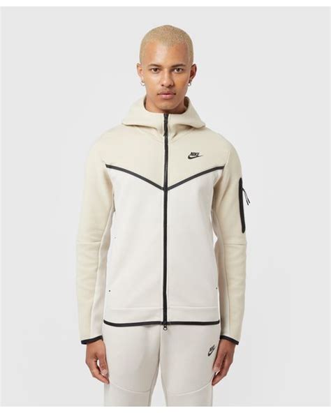 Nike Tech Fleece Full Zip Hoodie In Brown For Men Lyst Uk