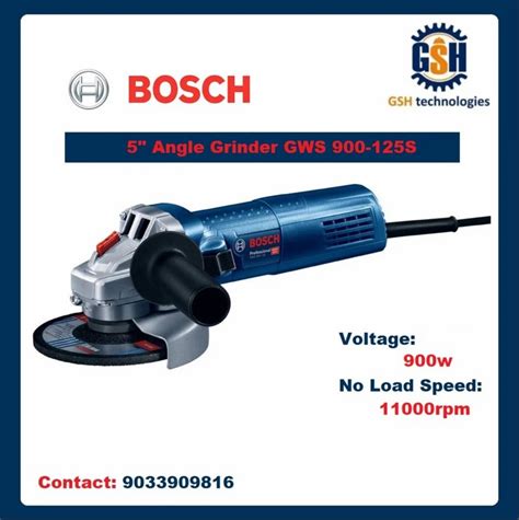 Bosch Angle Grinder Gws 900 125 5 Inch 900w at Rs 4695 | Naroda ...