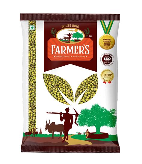 White Bird Farmers Green Moong Dal Whole Gluten Free Packaging Size