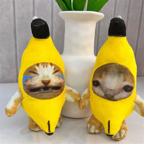 1pc 2pcs Cute Banana Cat Doll Plush Toy With Voice Recording Perfect