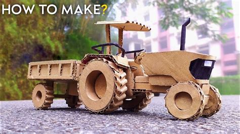 How To Make Tractor With Cardboard Diy Tractor How To Make Tractor