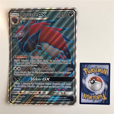 Große XXL Karte Zoroark GX SM 84 Promo Full Art Deutsch