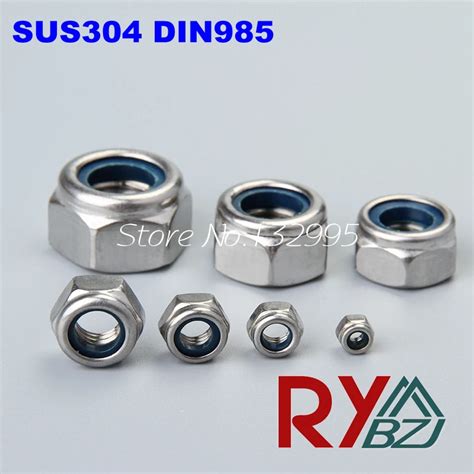 1000pcs M3 DIN985 Lock Nut Locking Nut Self Lock Nut Stainless Steel A2