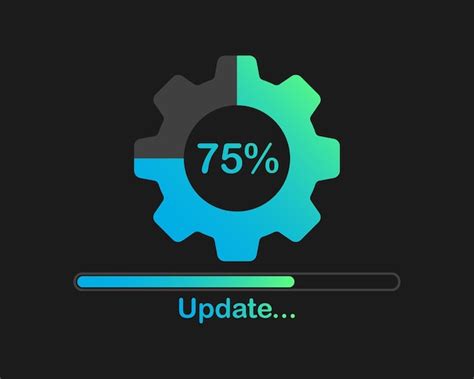 Premium Vector Update Process Flat Green Blue Software Update Vector