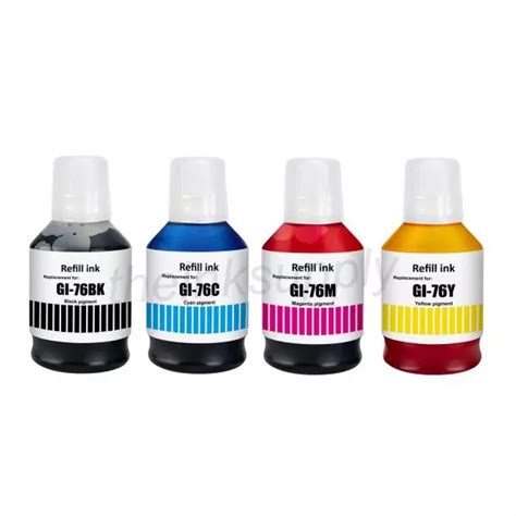 Buy GI 76 Pigment Ink Bottle For Canon Maxify Epson Ink Tank Printer