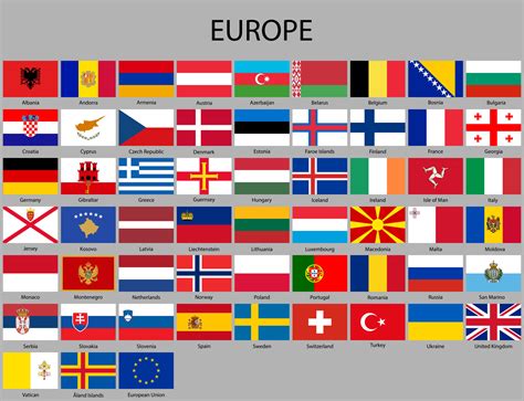 All Flags Of Europe Vector Art At Vecteezy