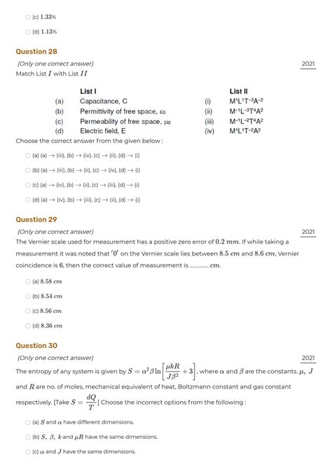 Solution Iit Jee Units And Dimensions Dpp Question Assignment