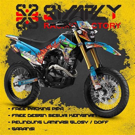 Jual STIKER DECAL HONDA CRF150L KLX BF DTRACKER GORDONS KTM