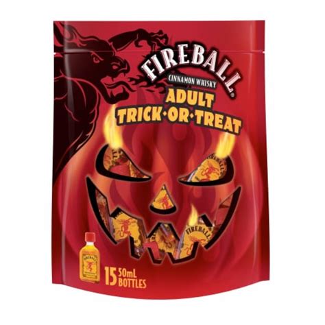 Fireball Hot Cinnamon Blended Whisky Adult Trick Or Treat Bag 15