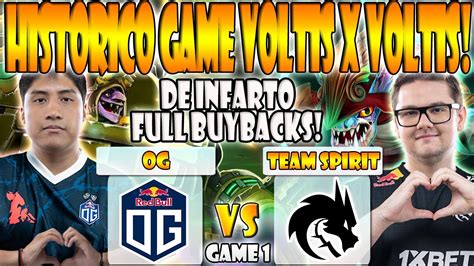 OG VS TEAM SPIRIT BO2 GAME 1 WISPER CEB BZM VS YATORO COLLAPSE