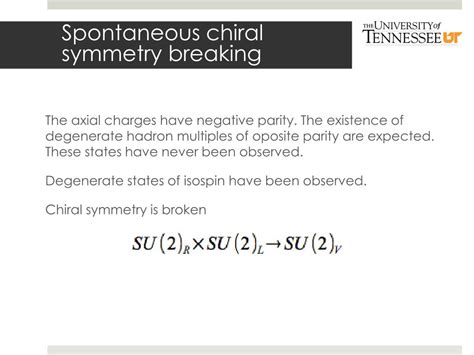 Ppt Chiral Symmetry Breaking And Low Energy Effective Nuclear