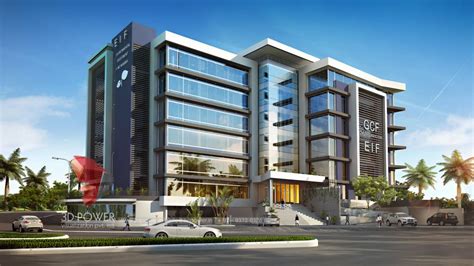 Corporate Building Design | 3D Rendering: Architectural Visualization Of Corporate Building Designs