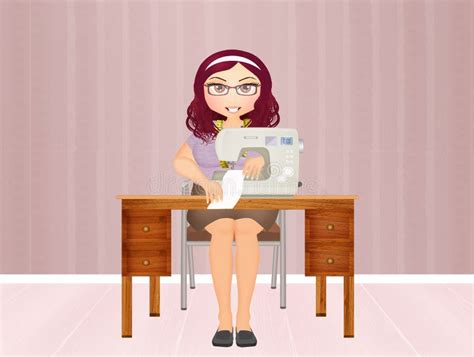 Dressmaker Stock Illustration Illustration Of Female 82453819