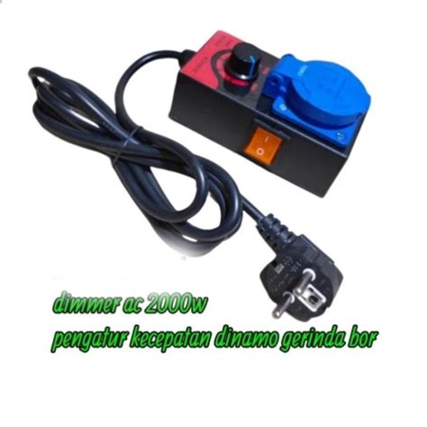 Jual Dimmer Ac 2000 Wat Peredup Lampu Pengatur Kecepatan Motor Gerinda Bor Shopee Indonesia