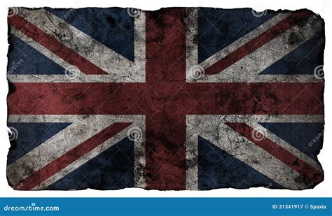 Grunge Style British Flag Stock Image Image Of Crack 31341917