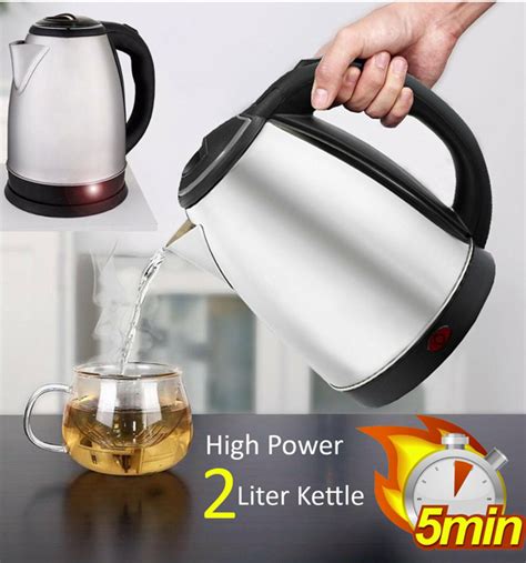 Stainless Steel Electric Kettle Litre Hot Water Kettle For Office