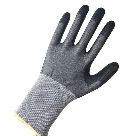 Nmshield Safety Gloves A Cut D Hppe Cut Resistant Pu Coated Gloves