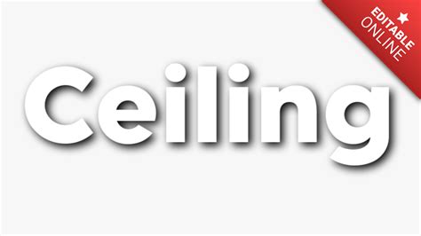 Ceiling Text Effect Generator Textstudio