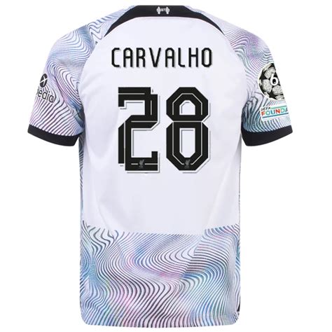 Nike Liverpool Carvalho Away Jersey w/ Champions League Patches 22/23 ...