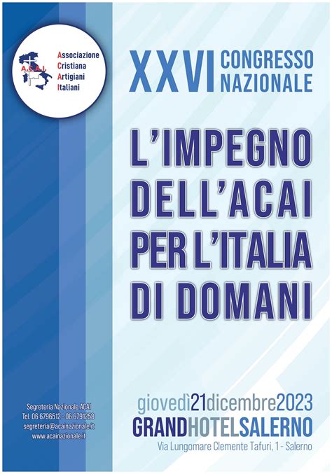 XXVI Congresso Nazionale Ancora Avanti Insieme Presidente Scafuro