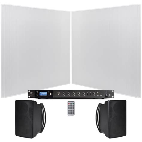 Conference Room Speaker System with 4 SP8 Ceiling Tile Speakers, 2 S5 4 ...