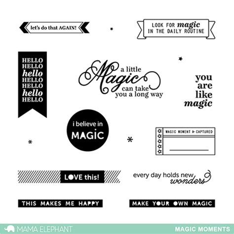 Stamp MAGIC MOMENTS Il Negozio Della Mamma Di Cle