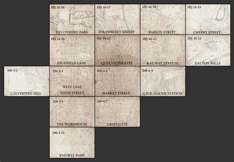 Old Keighley Town Plans