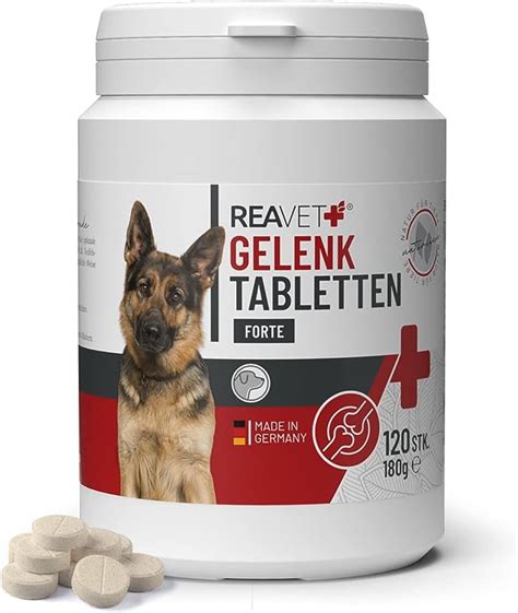 ReaVET Gelenktabletten Hund 120 Stück für 8 Monate Gelenk Tabletten