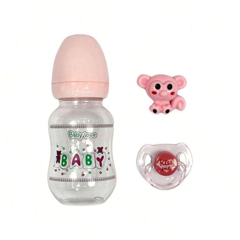 Bettie Doll Head Feeding Bottle And Magnetic Pacifiers Use For