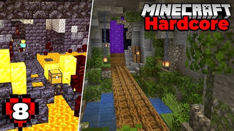 Minecraft Hardcore Let S Play Nether Portal Cave And Bastion Raid