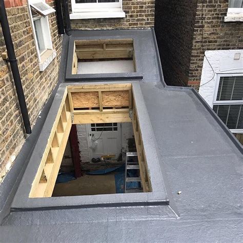 Skylight And Glass Valley Openings Finished In Sw House Extension