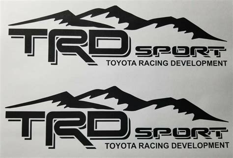 Trd Toyota Racing Development Sport Tacoma Tundra Truck Mountain Decal