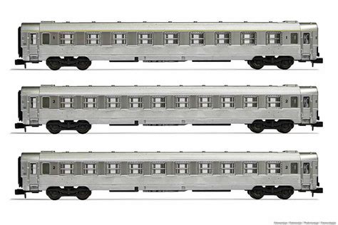 Sncf 3 Tlg Set Dev Inox Reisezugwagen Passagier Wagen Arnold