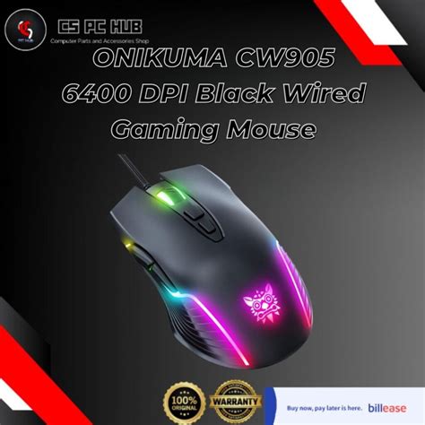 Onikuma Cw Dpi Wired Gaming Mouse Cs Pc Hub