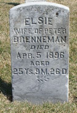 Elsie Ratzlaff Brenneman 1870 1896 Mémorial Find a Grave