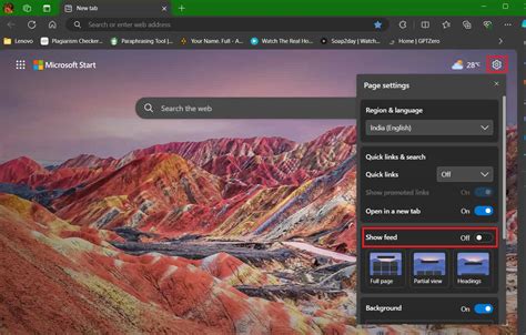 How To Remove News Feed On Microsoft Edge Techcult