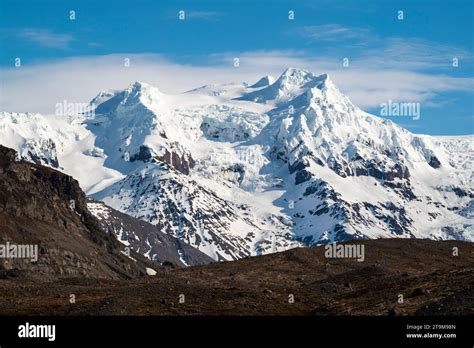 Hvannadalshnjúkur, the highest point in whole Iceland, is a peak on the ...